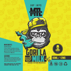 Jay Jay's Gorilla Milk MTL - 12mg 60ml