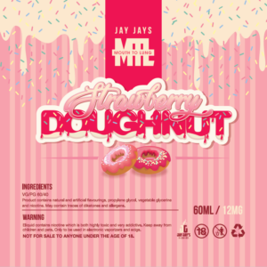 Jay Jay's Strawberry Doughnut MTL - 12mg 60ml