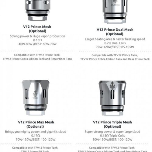 Smok V12 prince coils (sold individually)