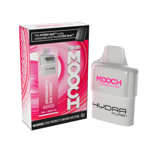 Mooch POD – 6000 puff disposable pod – Strawberry Icecream