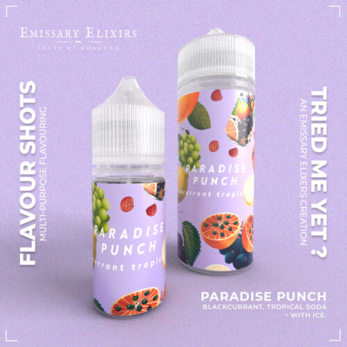 Paradise Punch - 120ml Longfill - VG/Flavour shot combo
