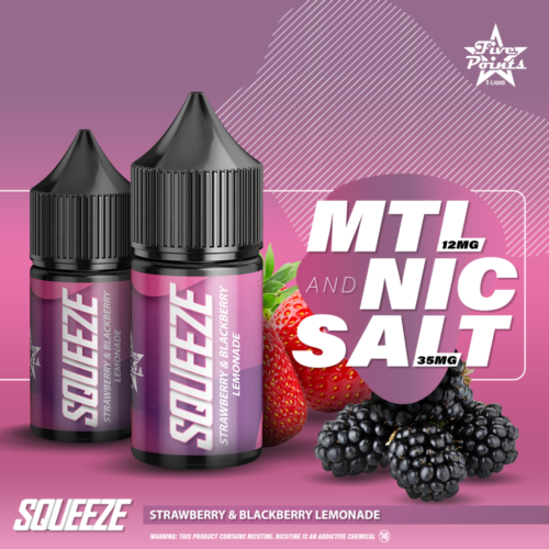 Squeeze – Strawberry & Blackberry Lemonade NicSalts - 35mg 30ml