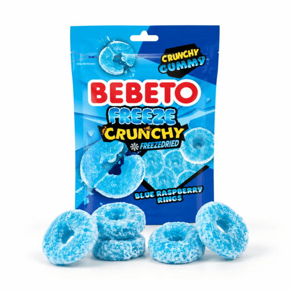 Bebeto Blue Raspberry Rings Freeze Dried 35g