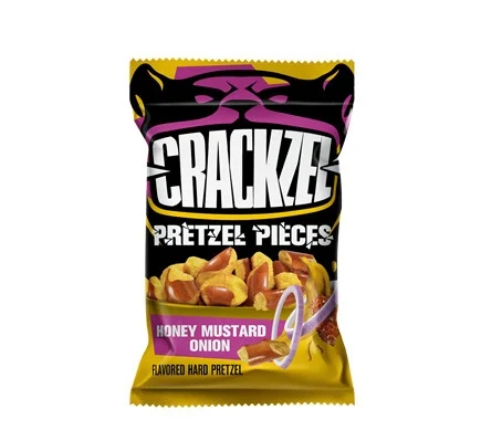 Crackzel Pretzel Pieces – Honey Mustard & Onion 85g