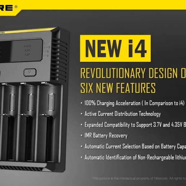 Nitecore - New V2 Intellicharger I4