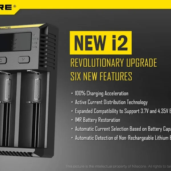 (NEW V2) Nitecore i2 Intellicharger