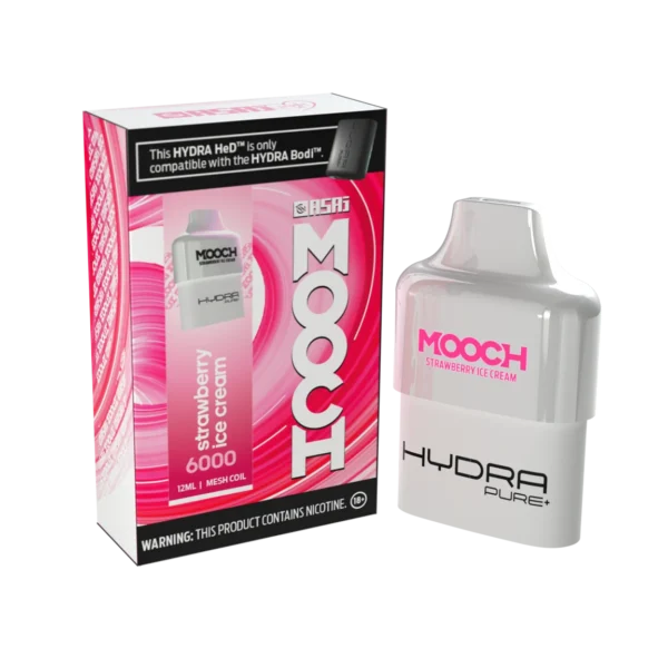 Mooch POD – 6000 puff disposable pod – Strawberry Icecream