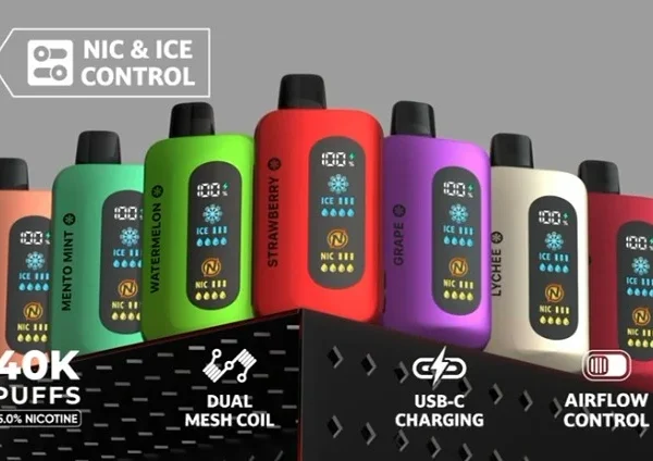 BLVK 40k disposable - 50mg - Nic and ICE control