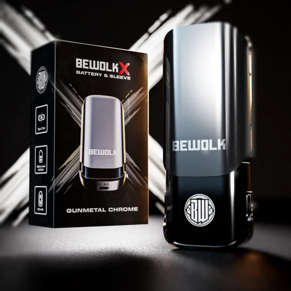 Bewolk X Pod System Battery Sleeve Combo – Gunmetal Chrome