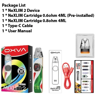 OXVA NeXLIM 2 package contents