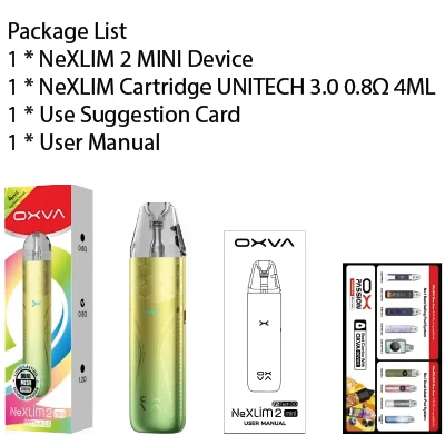 OXVA NeXLIM 2 Mini package contents